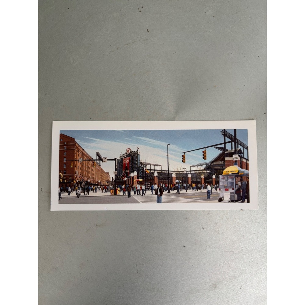 Thomas Kolendra Outside Camden Yards Baltimore Orioles Stadium Art Promo Card